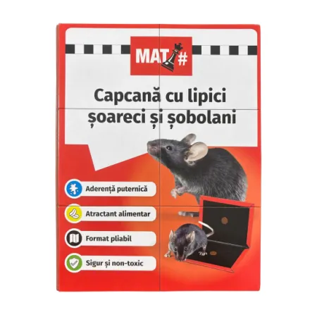 Capcana cu lipici pentru soareci si sobolani tip carte MAT