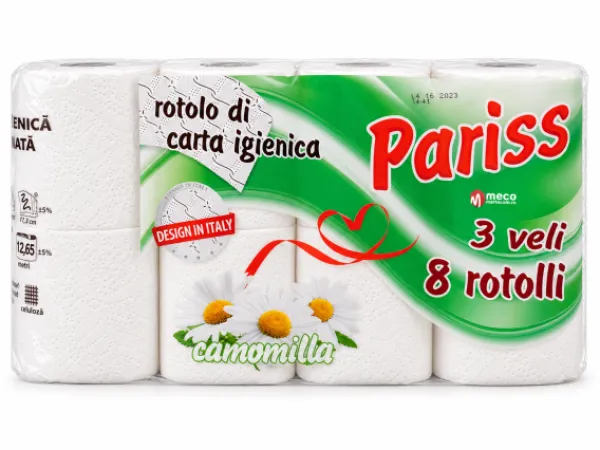 Hartie igienica Pariss 8 role 3 straturi Musetel