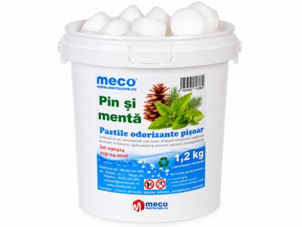 Pastile pisoar pin si menta Meco 1,2kg 100buc