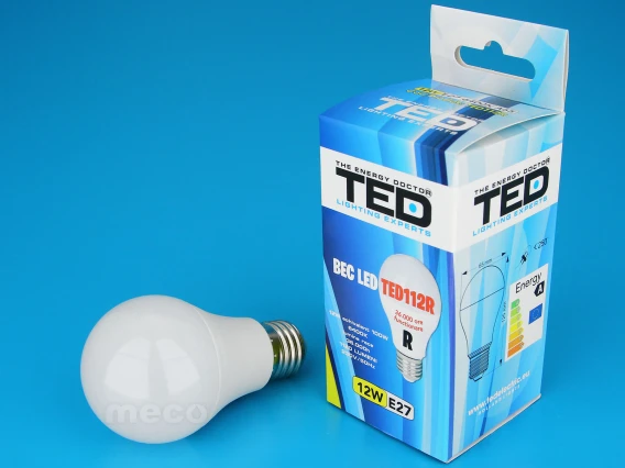 Bec led Ted112R E27 lumina rece 6400k 12W