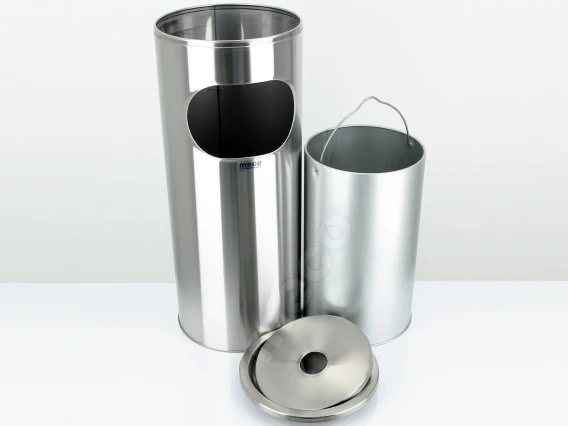 Scrumiera inox satinat cos interior Meco TW941 H-61cm
