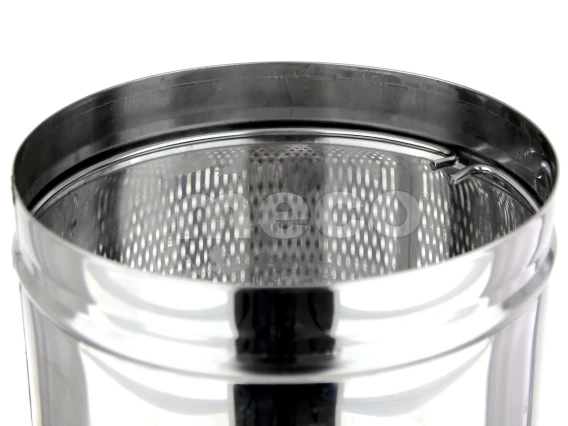 Cos gunoi inox perforat deschis sus Meco 27 litri Q24cm H-60cm