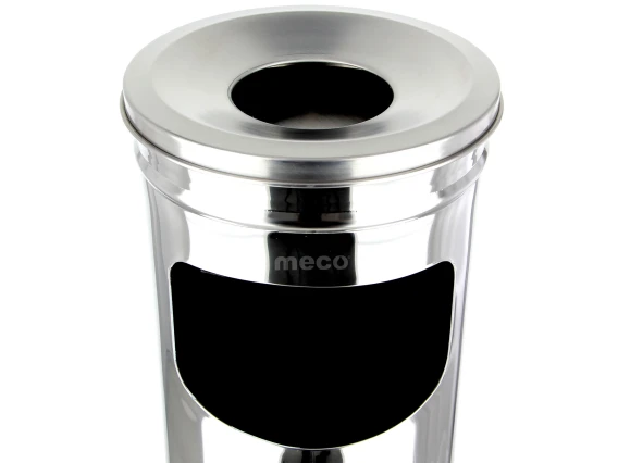 Cos gunoi scrumiera inox Meco Q22cm H-60cm