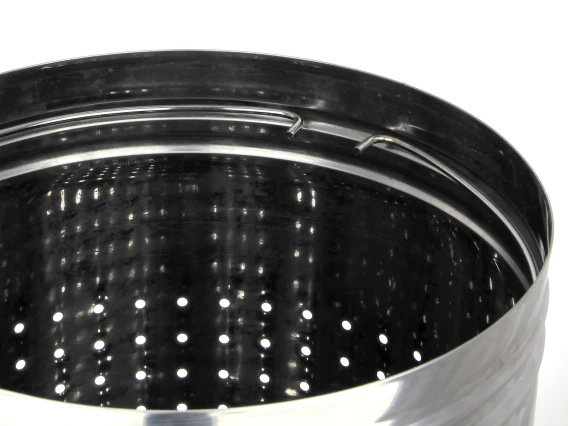 Cos gunoi inox perforat deschis Meco 70litri Q37 H70cm