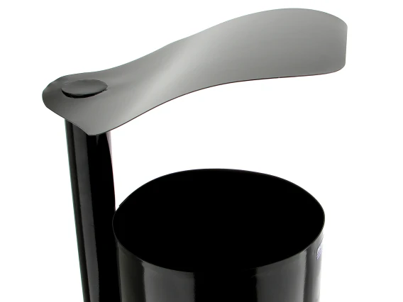 Cos gunoi stradal negru Meco 28litri 35x100cm