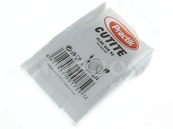 Cutite plastic de unica folosinta 100 bucati