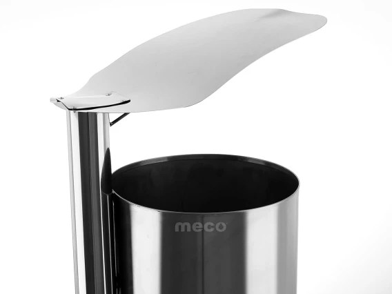 Cos gunoi stradal inox lucios Meco 28litri 35x100cm