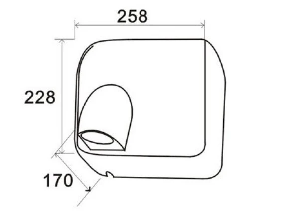 Uscător mâini plastic alb 2300W