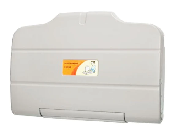 Masă înfășat bebeluși cu fixare perete Meco BT801 + 50 aleze 40x60cm