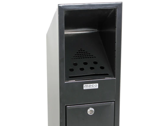 Scrumiera perete neagra Meco M0304B