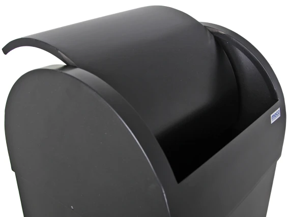 Cos metalic negru Meco Cati 80 litri H-80cm