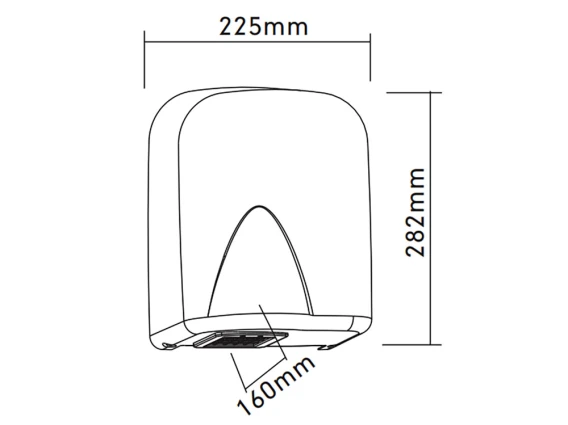 Uscător mâini plastic Meco 1500W HDW6E