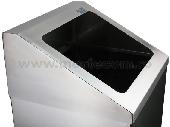 Cos gunoi inox satinat perete RT56 45 litri H-56cm