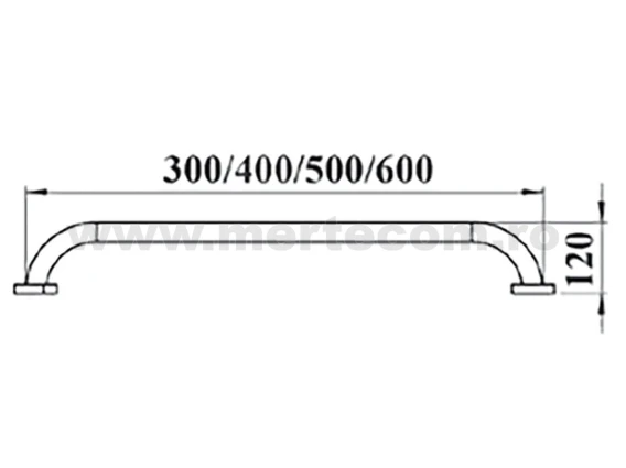 Bara sprijin pt persoane dizabilitati Ø 35mm 12x60cm