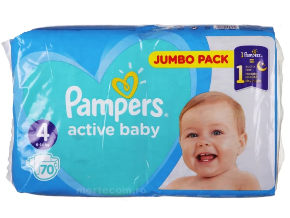Pampers active baby numarul 4 70 bucati